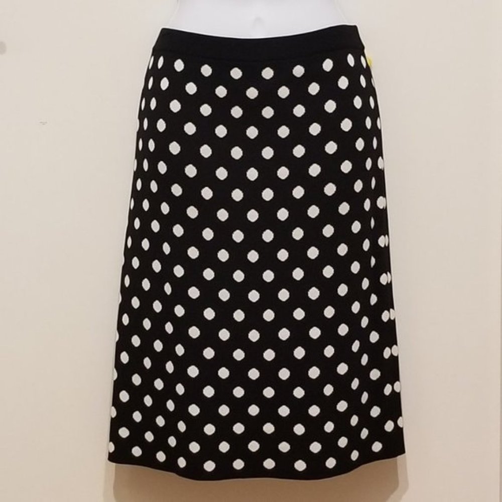Knit Polka-Dot Skirt
